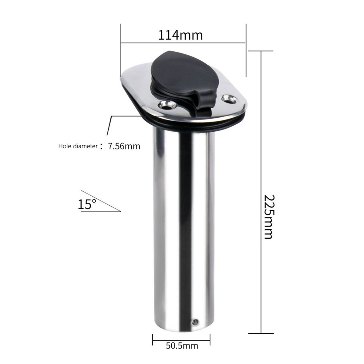 Acier inoxydable à angle fixe  - Fishing Rod Holder avis et prix