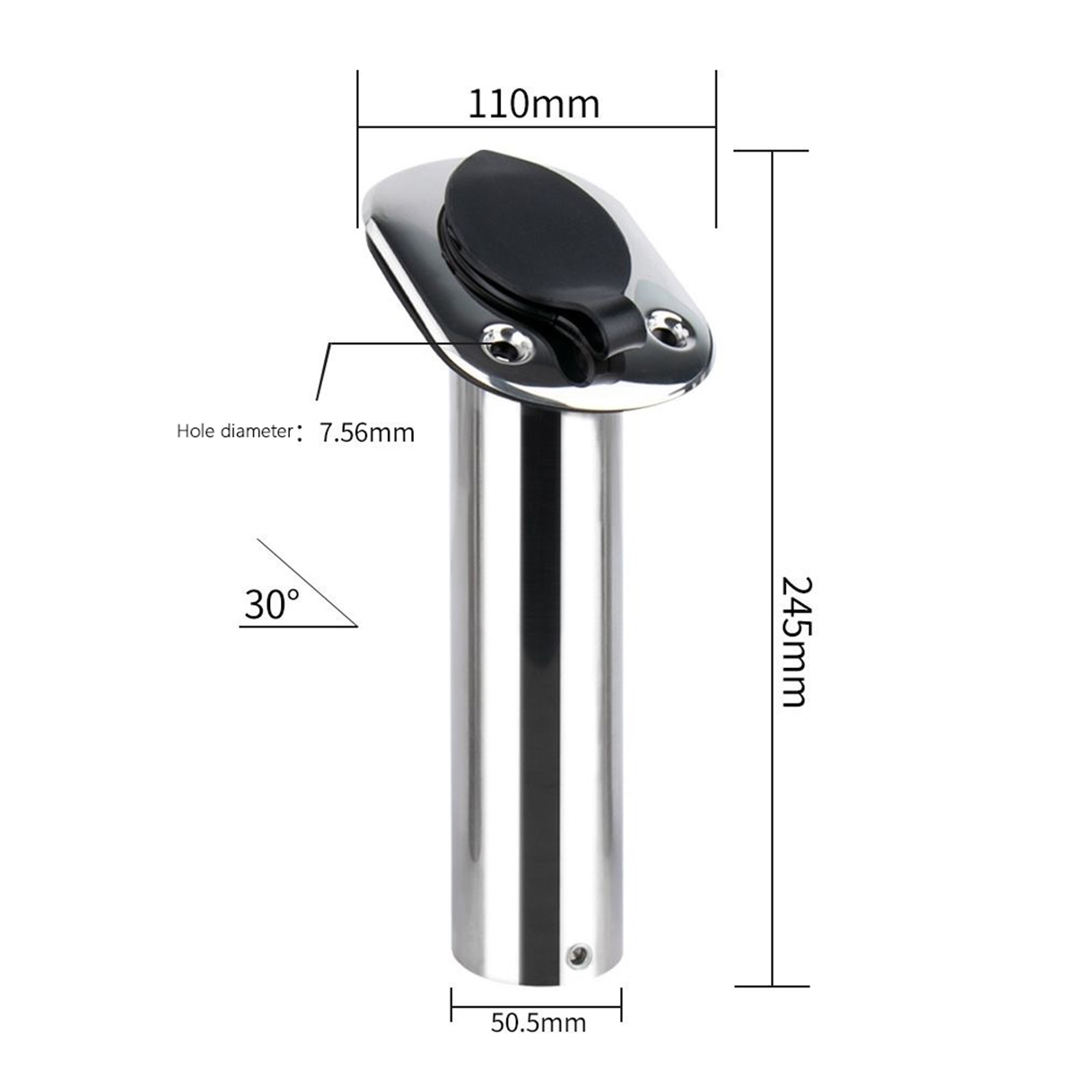 Acier inoxydable à angle fixe  - Fishing Rod Holder avis et prix