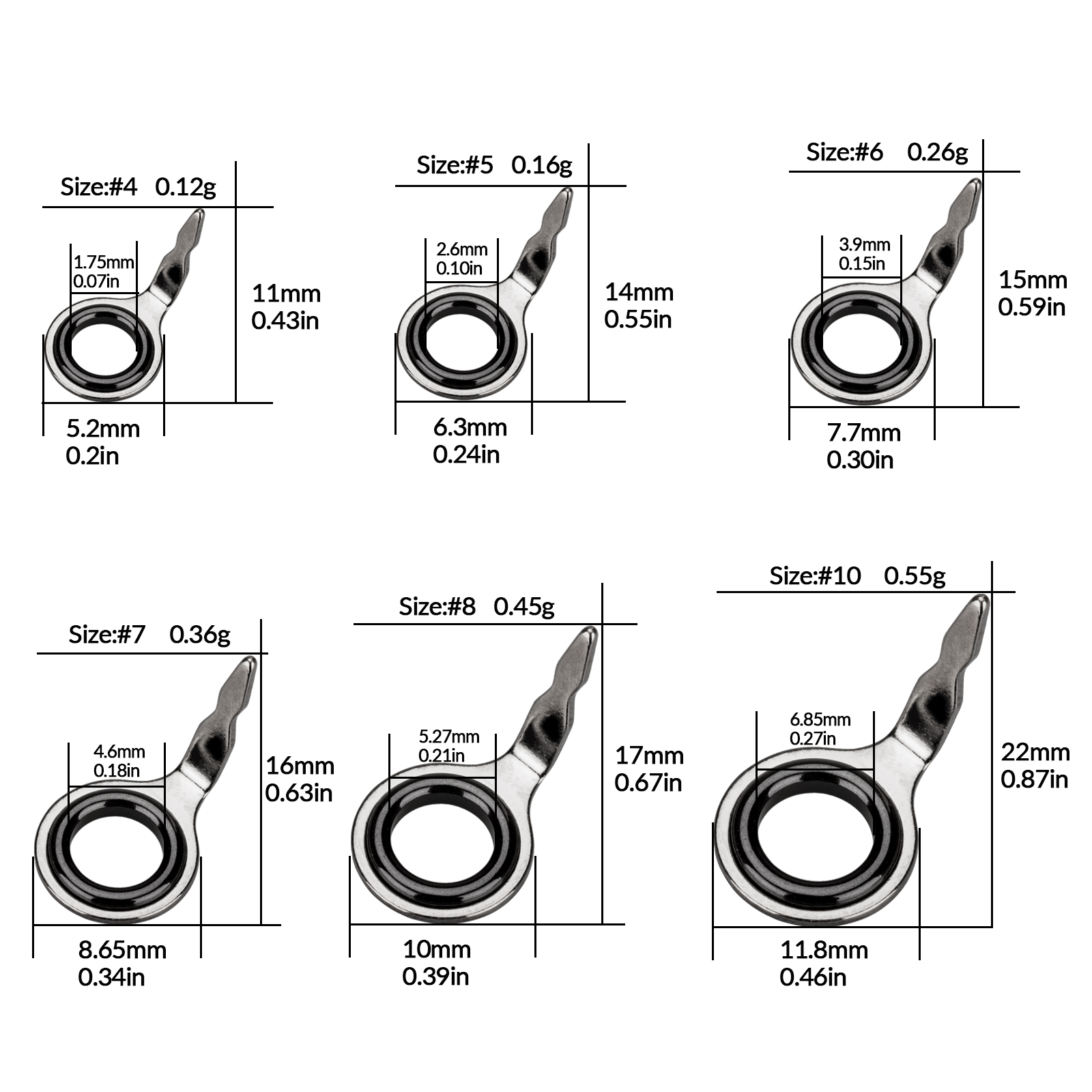THKFISH 60 pièces Guides de ca - Fishing Rod Tip Replacement avis et prix