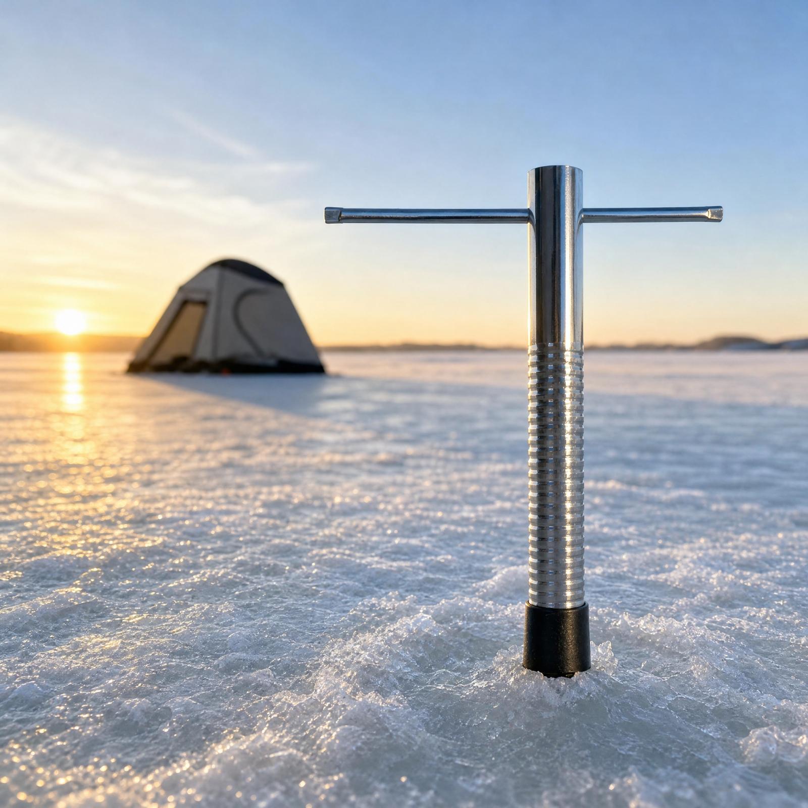 Tarière à glace compacte en ac - Fishing Rod Ice avis et prix